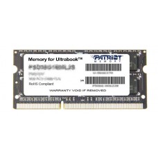 Оперативная память  8Gb DDR-III 1600Mhz Patriot Low Voltage SO-DIMM (PSD38G1600L2S)