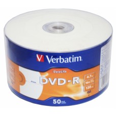 Диск DVD-R Verbatim 4.7Gb 16x Printable (50шт) (43793)