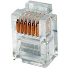 Телефонный разъем Hyperline PLUG-6P6C-P-C2