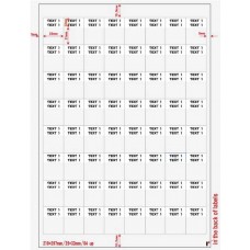 Наклейки Hyperline WMBL-25x33-A4L-WH