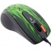 Мышь  A4Tech XL-750BK Green Fire USB