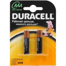 Батарейка Duracell Basic (AAA, Alkaline, 2 шт)