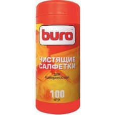 Buro чистящие салфетки для поверхностей, туба 100 шт (BU-Tsurface)