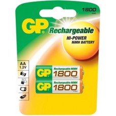 Аккумулятор GP (AA, NiMH, 1800mAh, 2 шт)