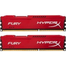 Оперативная память 16Gb DDR-III 1600MHz Kingston HyperX Fury Red (HX316C10FRK2/16) (2x8 KIT)