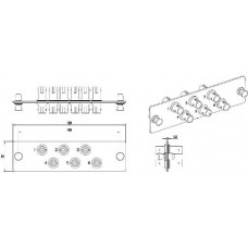 Панель Hyperline FO-FPM-W120H32-6ST-SM