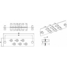 Панель Hyperline FO-FPM-W120H32-6ST-MM