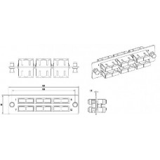 Панель Hyperline FO-FPM-W120H32-6DSC-BG