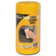 Fellowes Screen Cleaning Wipes салфетки для экранов, туба, 100шт (FS-99703)