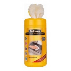 Fellowes Multi Surface Cleaning Wipes салфетки для любых поверхностей, туба, 100шт (FS-99715)