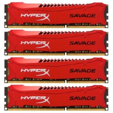 Оперативная память 32Gb DDR-III 1866MHz Kingston HyperX Savage (HX318C9SRK4/32) (4x8Gb KIT)