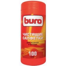 Buro чистящие салфетки для экранов и оптики, туба 100 шт (BU-TSCREEN)