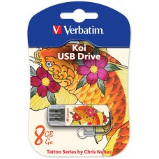 USB Flash накопитель 8Gb Verbatim Mini Tattoo Koi (49882)