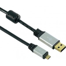 Кабель HAMA USB 2.0 A (M) - Micro USB B (M), 1.8м (H-53748)