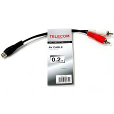 Переходник Telecom RCA (F) - 2xRCA (M) (TAV4355-0.2M)