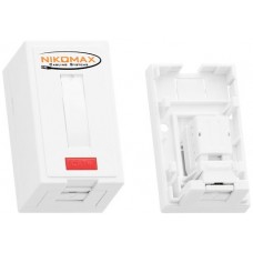 Настенная розетка NIKOMAX NMC-WO2UD2-FT-ST-WT