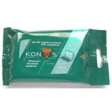 Konoos KSN-15 чистящие салфетки для ЖК-экранов, ноутбуков, смартфонов, КПК, 15 шт.