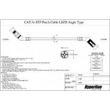 Патч-корд Hyperline PC-APM-STP-RJ45/L45-RJ45/R45-C5e-5M-LSZH-YL