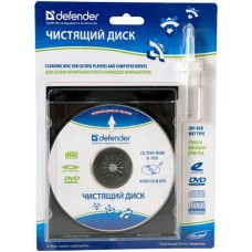 Defender CLN 36903 чистящий диск для приводов CD/DVD, чистящая жидкость 20 мл.