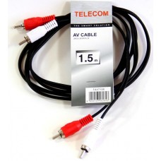 Кабель Telecom 2xRCA (M) - 2xRCA (M), 1.5м (TAV7158-1.5M)