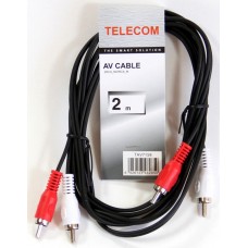 Кабель Telecom 2xRCA (M) - 2xRCA (M), 2м (TAV7158-2M)