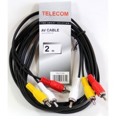 Кабель Telecom 3xRCA (M) - 3xRCA (M), 2м (TAV7150-2M)