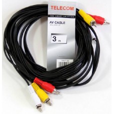 Кабель Telecom 3xRCA (M) - 3xRCA (M), 3м (TAV7150-3M)