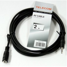 Кабель удлинительный Telecom 3.5 Jack (M) - 3.5 Jack (F) 2м (TAV7179-2M)