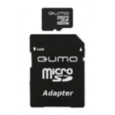 Карта памяти 8Gb MicroSD QUMO Class 10 + adapter (QM8GMICSDHC10)