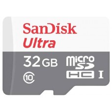 Карта памяти 32Gb MicroSD SanDisk Ultra Class 10 (SDSQUNB-032G-GN3MN)