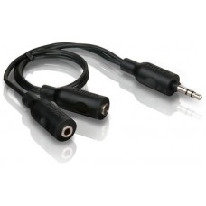 Разветвитель сигнала Philips 3.5 Jack (M) - 2x 3.5 Jack (F) (SWA2151W)