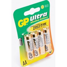 Батарейка GP 15AU Alkaline Ultra (AA, 4 шт)