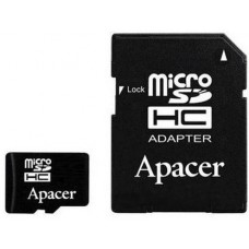 Карта памяти 16Gb MicroSD Apacer Class 10 UHS-I U1 + адаптер (AP16GMCSH10U1-R)