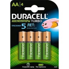 Аккумулятор Duracell (AA, 2500mAh, NiMH, 4 шт)