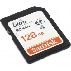 Карта памяти 128Gb SanDisk Ultra SDXC Class 10 (SDSDUNC-128G-GN6IN)