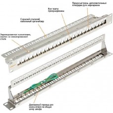 Коммутационная панель NIKOMAX NMC-RP24-BLANK-AN-1U-MT