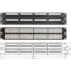 Коммутационная панель NIKOMAX NMC-RP48UD2-AN-2U-BK