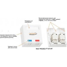 Розетка NIKOMAX NMC-WO2SE2-FT-ST-WT