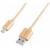 Кабель Rombica USB - microUSB, 1м Gold (CB-C2U0G)