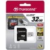 Карта памяти 32Gb MicroSD Transcend Class 10 + adapter (TS32GUSDHC10V)