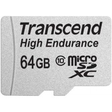 Карта памяти 64Gb MicroSD Transcend Class 10 + adapter (TS64GUSDXC10V)