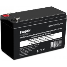 Аккумуляторная батарея Exegate EXG 1275 12V7.5Ah F2