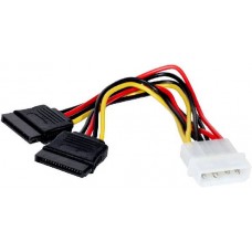 Переходник Exegate Molex - 2x SATA, 0.15m (EX138935RUS)