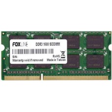 Оперативная память 8Gb DDR-III 1600MHz Foxline SO-DIMM (FL1600D3S11L-8G)