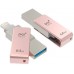 USB Flash накопитель 64Gb PQI iConnect mini Rose Gold