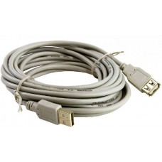 Кабель удлинительный 5bites USB 2.0 A (M) - A (F), 5м (UC5011-050C)