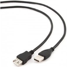 Кабель удлинительный Buro USB 2.0 A (M) - A (F), 1.8м (USB2.0-AM-AF-S)