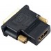 Переходник Perfeo HDMI (F) - DVI (M) (A7004)