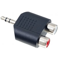 Переходник Perfeo 2xRCA (F) - 3.5mm Jack (M) (A7012)