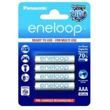 Аккумулятор Panasonic Eneloop (AAA, 750mAh, 4 шт)